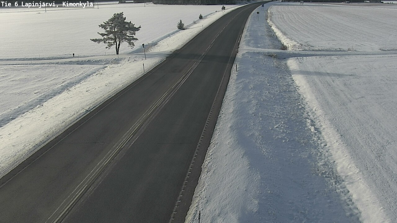 Weather Camera Image Road 6 Lapinjärvi, Kimonkylä, Lapinjärvi, Uusimaa