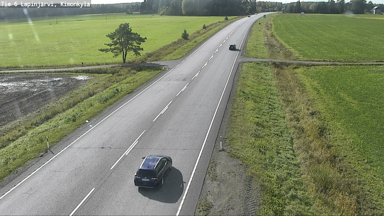 Weather Camera Image Road 6 Lapinjärvi, Kimonkylä, Lapinjärvi, Uusimaa