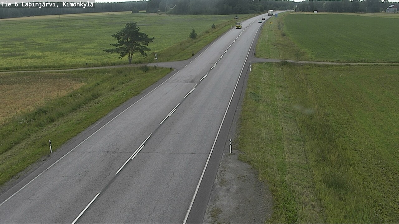 Weather Camera Image Road 6 Lapinjärvi, Kimonkylä, Lapinjärvi, Uusimaa