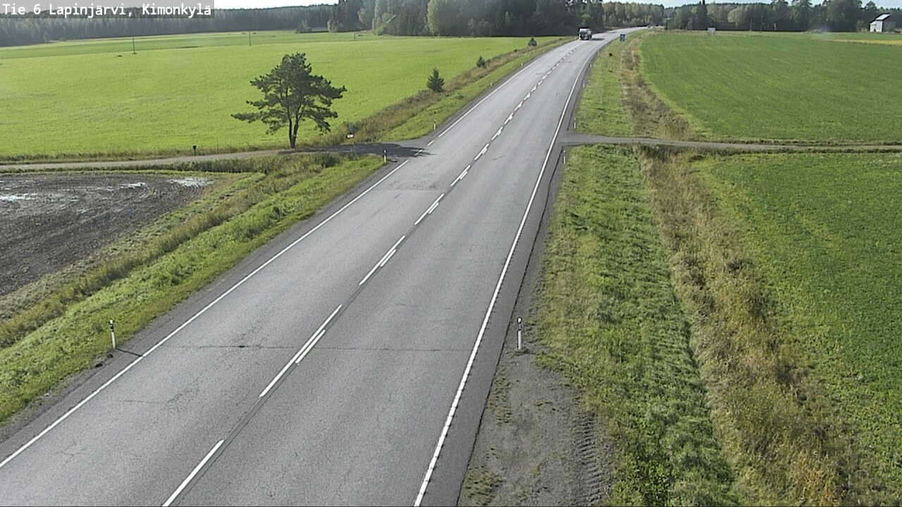 Weather Camera Image Road 6 Lapinjärvi, Kimonkylä, Lapinjärvi, Uusimaa