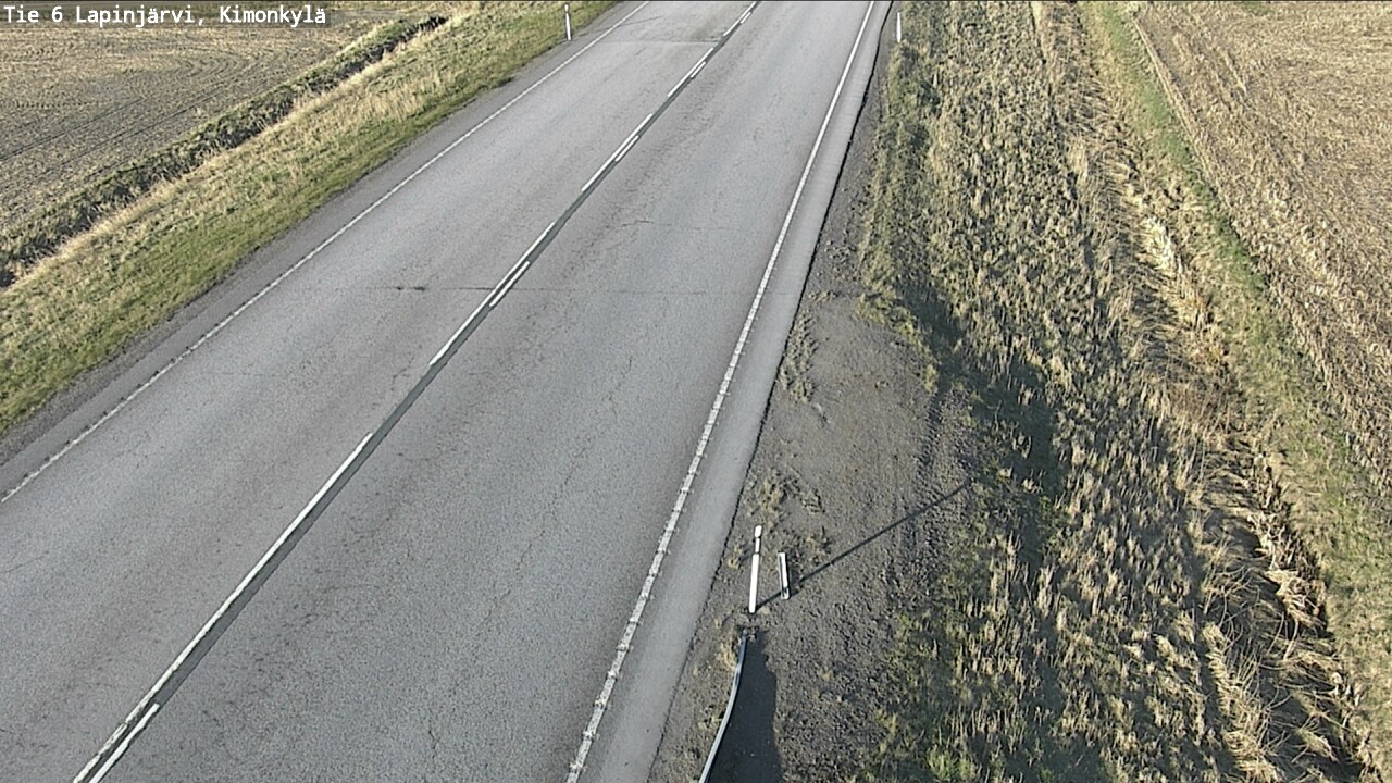 Weather Camera Image Road 6 Lapinjärvi, Kimonkylä, Lapinjärvi, Uusimaa