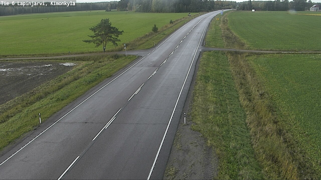 Weather Camera Image Road 6 Lapinjärvi, Kimonkylä, Lapinjärvi, Uusimaa
