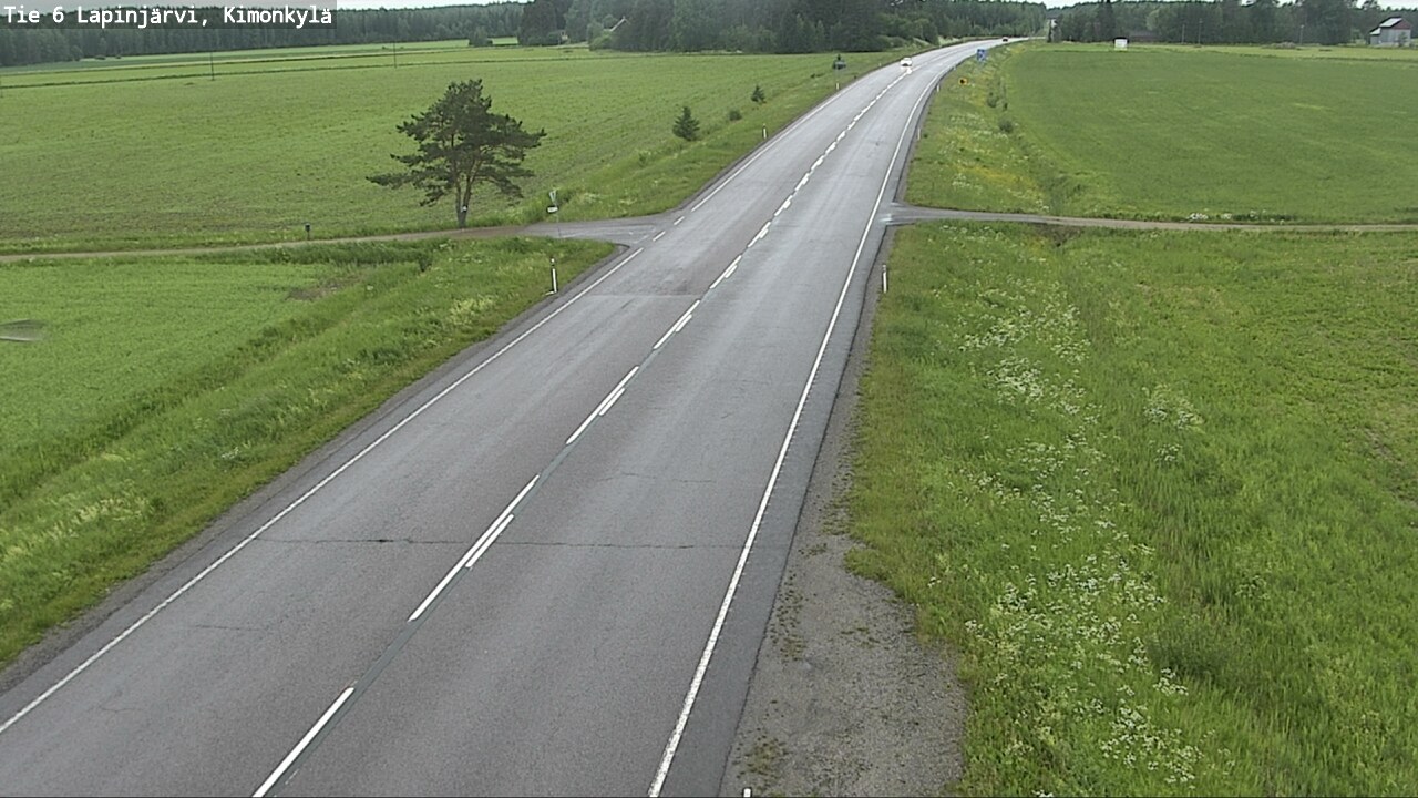 Weather Camera Image Road 6 Lapinjärvi, Kimonkylä, Lapinjärvi, Uusimaa