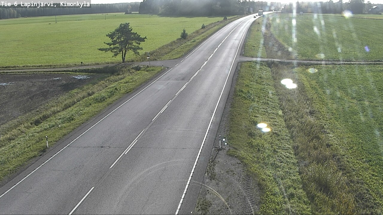 Weather Camera Image Väg 6 Lapinjärvi, Kimoböle, Lapinjärvi, Uusimaa