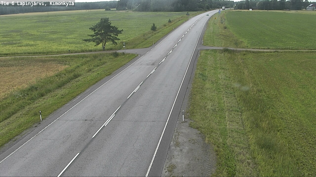 Weather Camera Image Väg 6 Lapinjärvi, Kimoböle, Lapinjärvi, Uusimaa