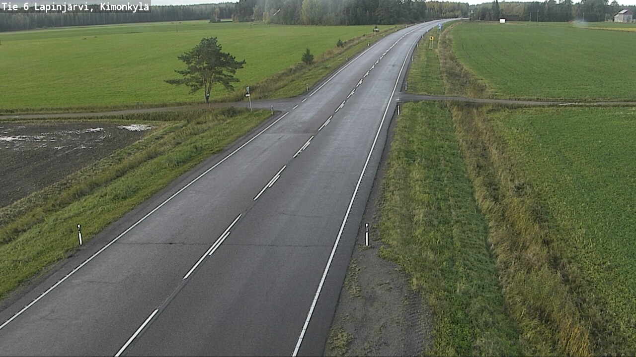 Weather Camera Image Road 6 Lapinjärvi, Kimonkylä, Lapinjärvi, Uusimaa