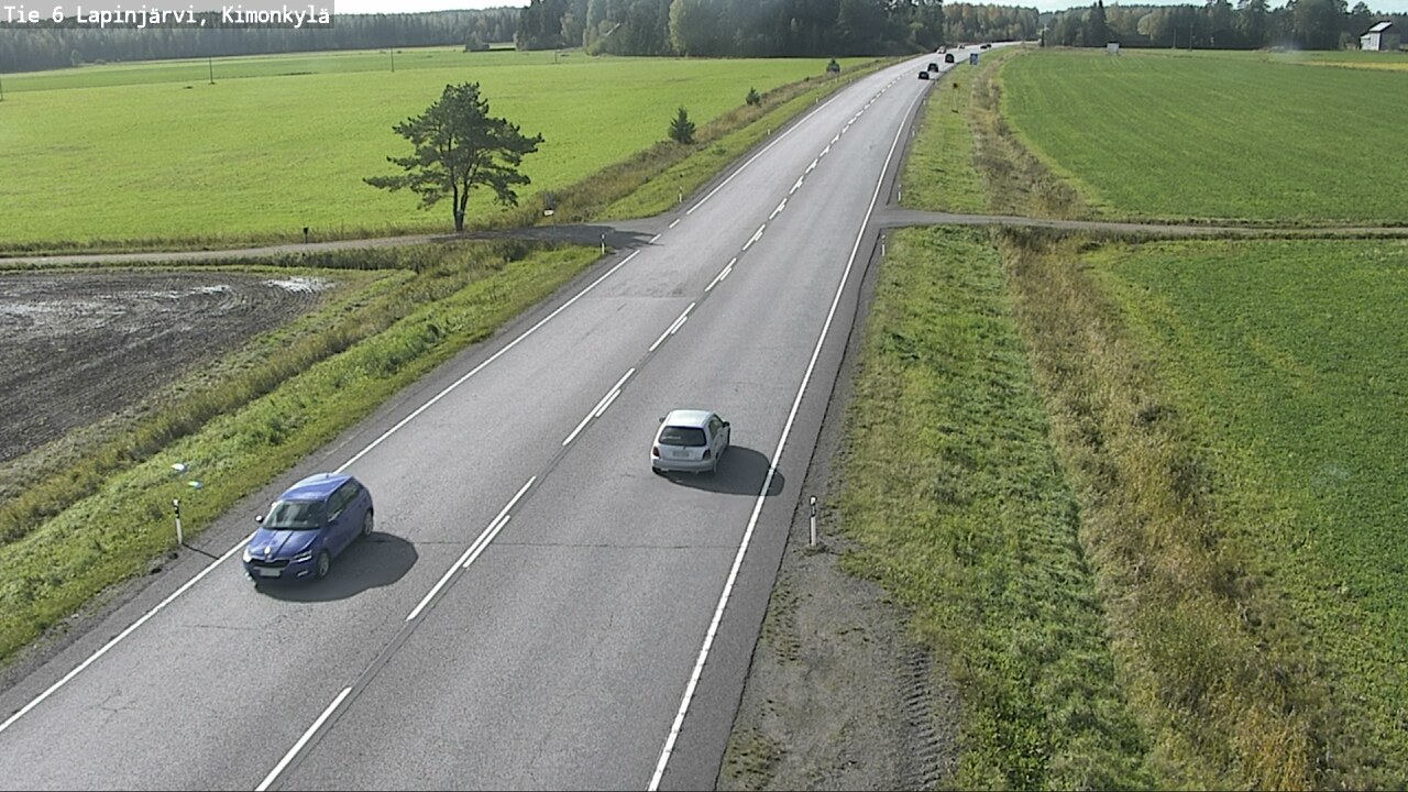 Weather Camera Image Road 6 Lapinjärvi, Kimonkylä, Lapinjärvi, Uusimaa