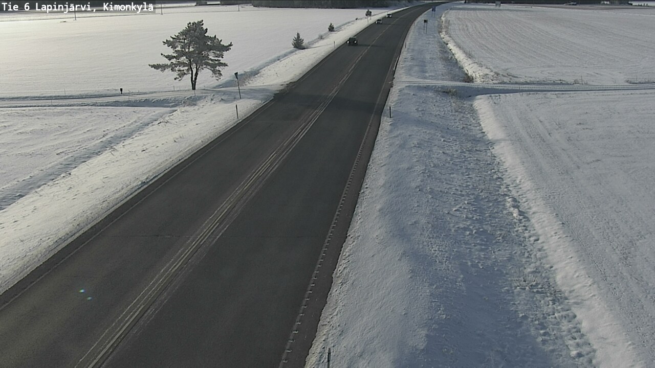 Weather Camera Image Road 6 Lapinjärvi, Kimonkylä, Lapinjärvi, Uusimaa