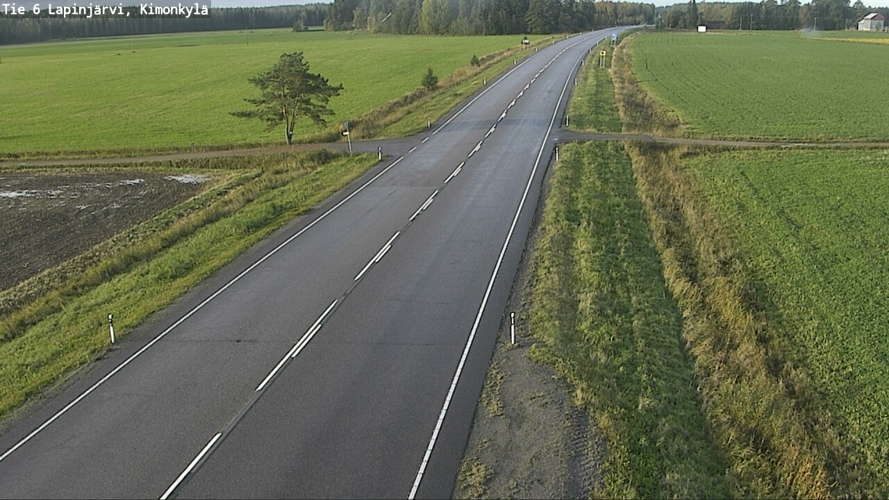 Weather Camera Image Road 6 Lapinjärvi, Kimonkylä, Lapinjärvi, Uusimaa