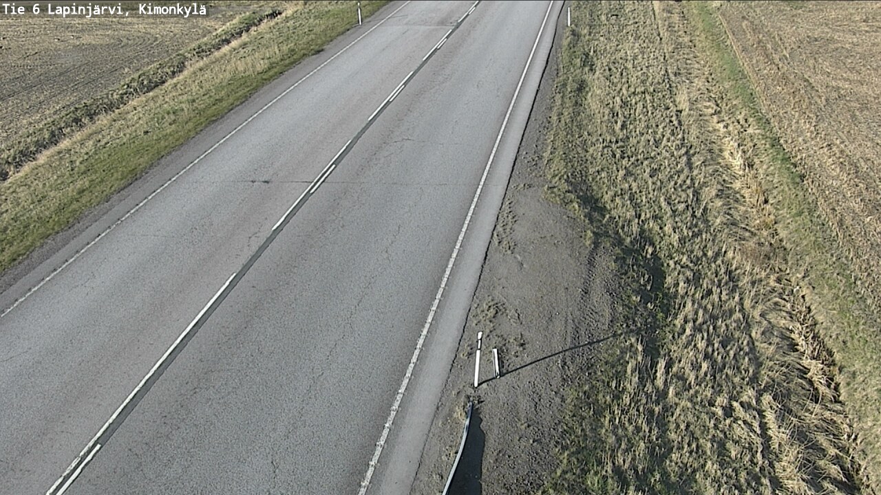 Weather Camera Image Road 6 Lapinjärvi, Kimonkylä, Lapinjärvi, Uusimaa