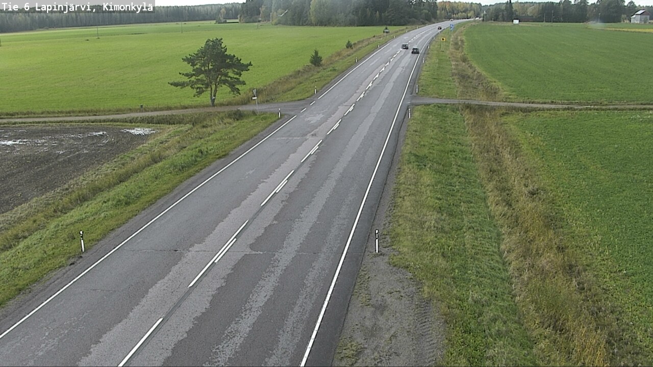 Weather Camera Image Road 6 Lapinjärvi, Kimonkylä, Lapinjärvi, Uusimaa