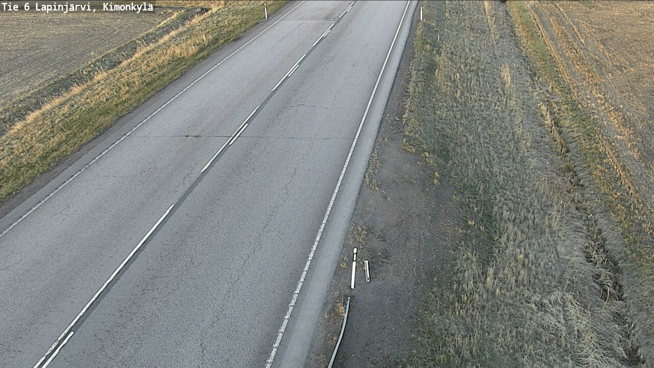 Weather Camera Image Road 6 Lapinjärvi, Kimonkylä, Lapinjärvi, Uusimaa
