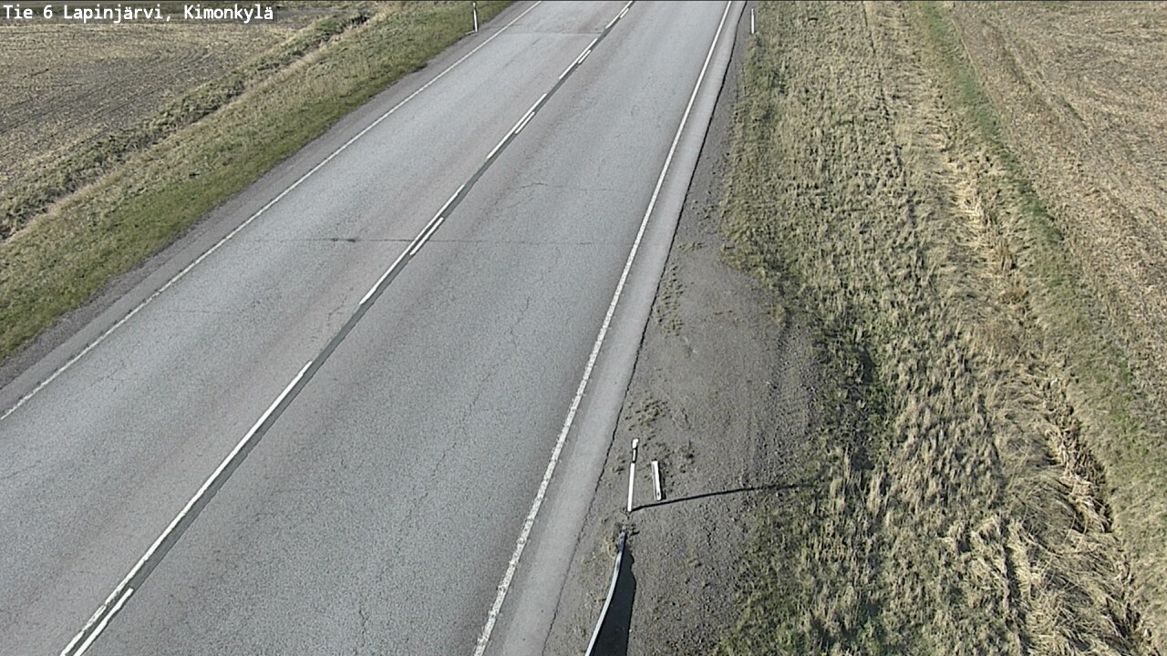 Weather Camera Image Road 6 Lapinjärvi, Kimonkylä, Lapinjärvi, Uusimaa