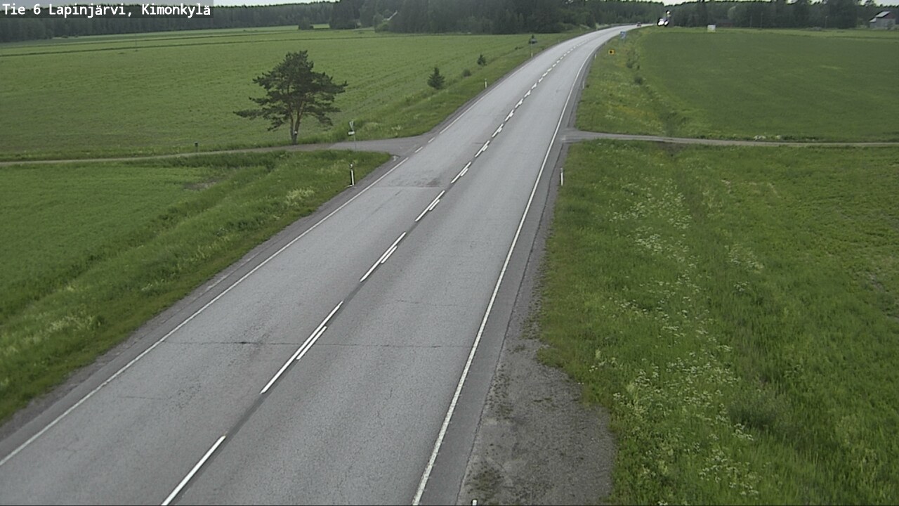 Weather Camera Image Väg 6 Lapinjärvi, Kimoböle, Lapinjärvi, Uusimaa