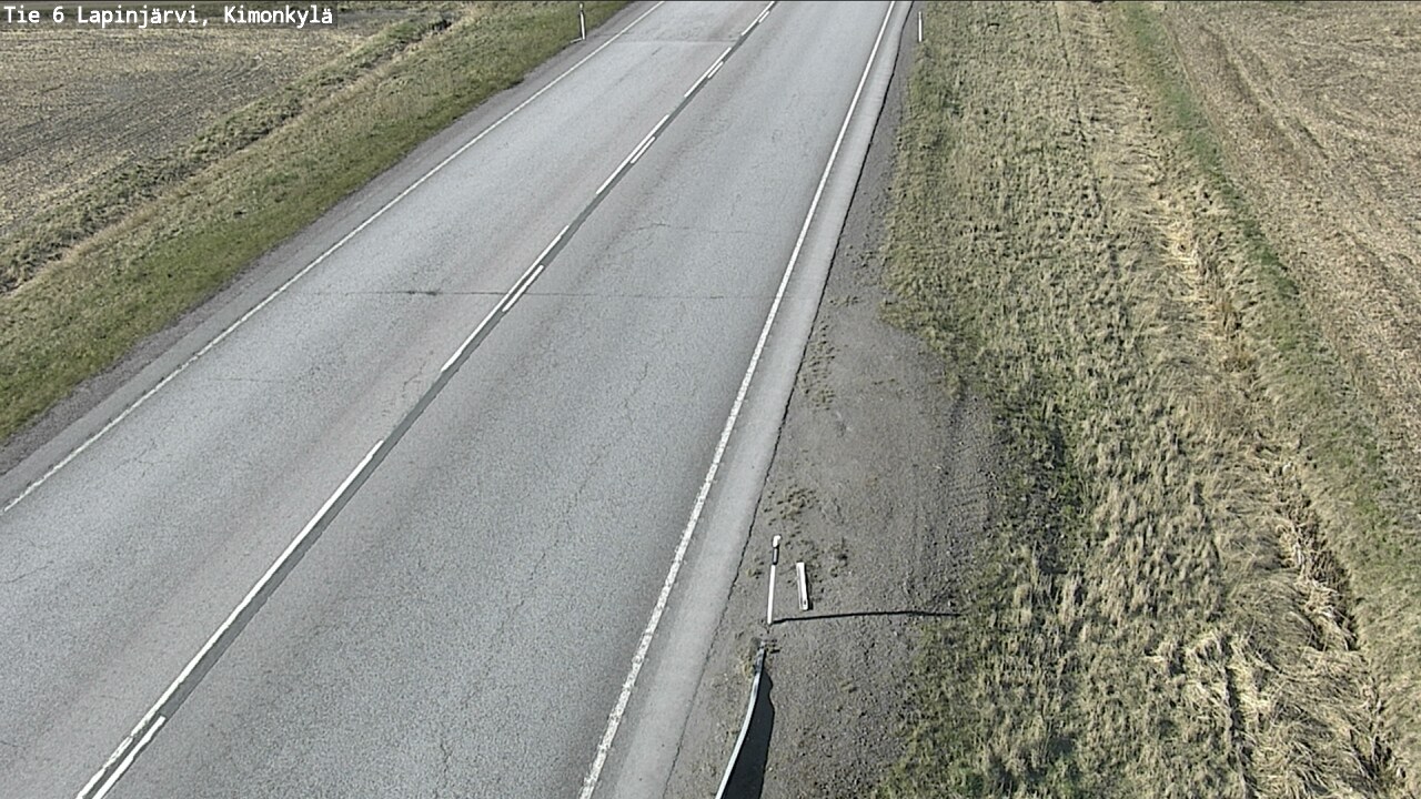 Weather Camera Image Road 6 Lapinjärvi, Kimonkylä, Lapinjärvi, Uusimaa