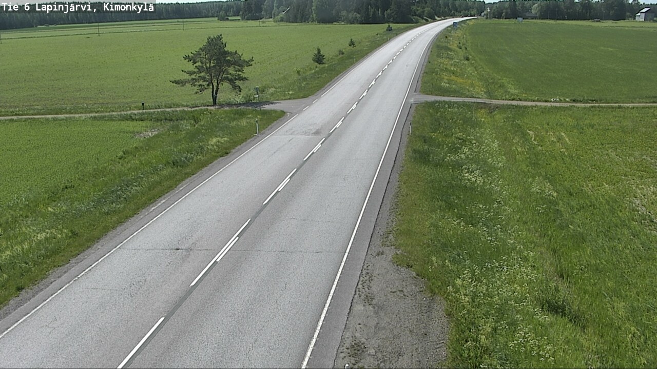 Weather Camera Image Väg 6 Lapinjärvi, Kimoböle, Lapinjärvi, Uusimaa