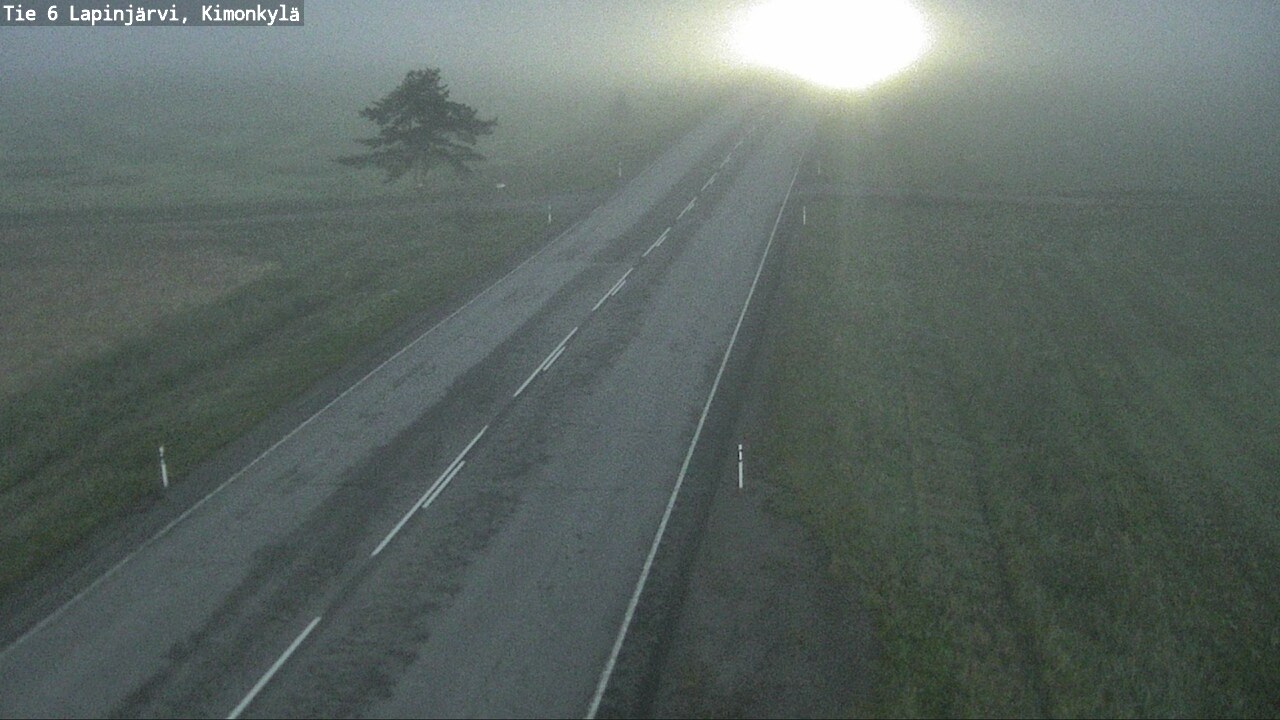 Weather Camera Image Väg 6 Lapinjärvi, Kimoböle, Lapinjärvi, Uusimaa