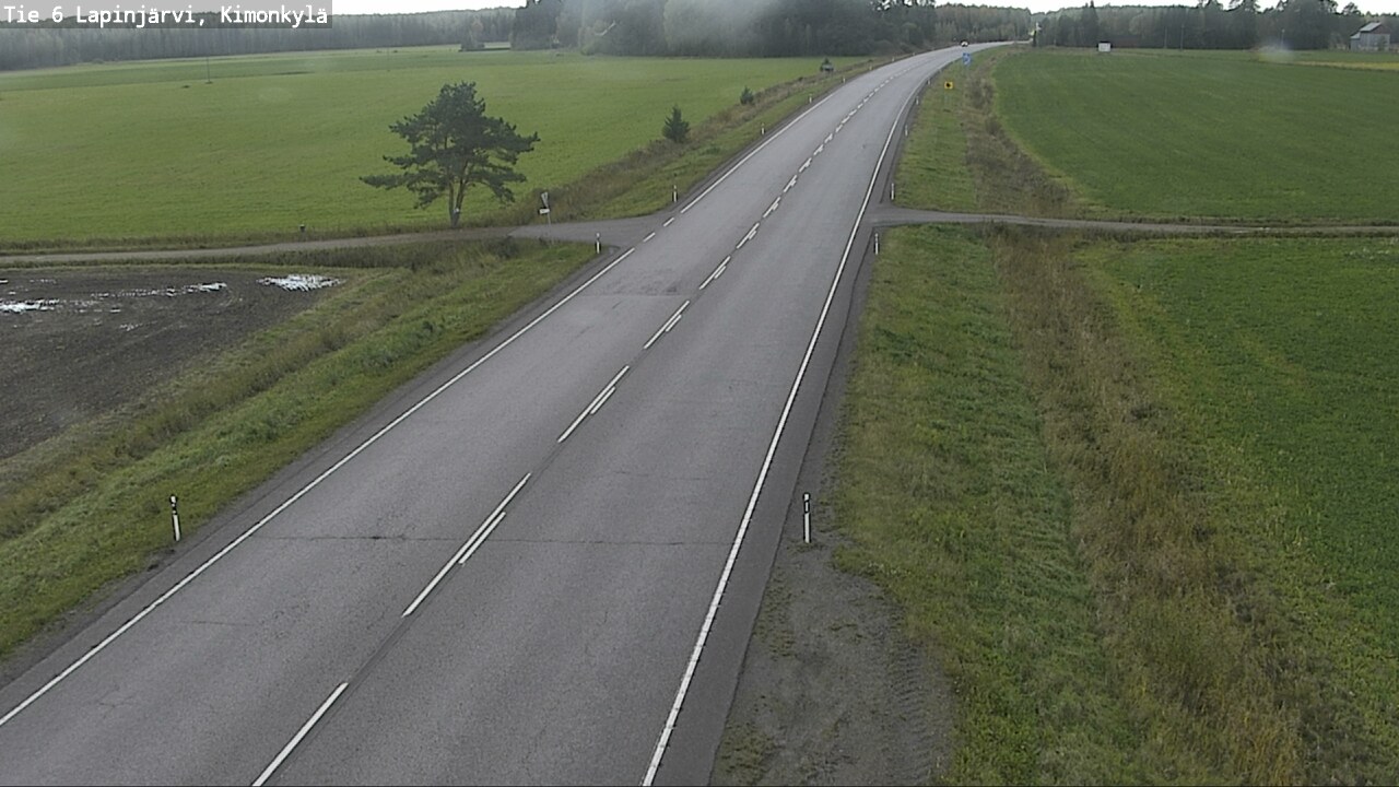 Weather Camera Image Road 6 Lapinjärvi, Kimonkylä, Lapinjärvi, Uusimaa