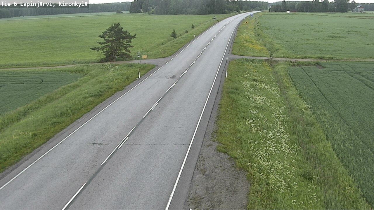 Weather Camera Image Road 6 Lapinjärvi, Kimonkylä, Lapinjärvi, Uusimaa