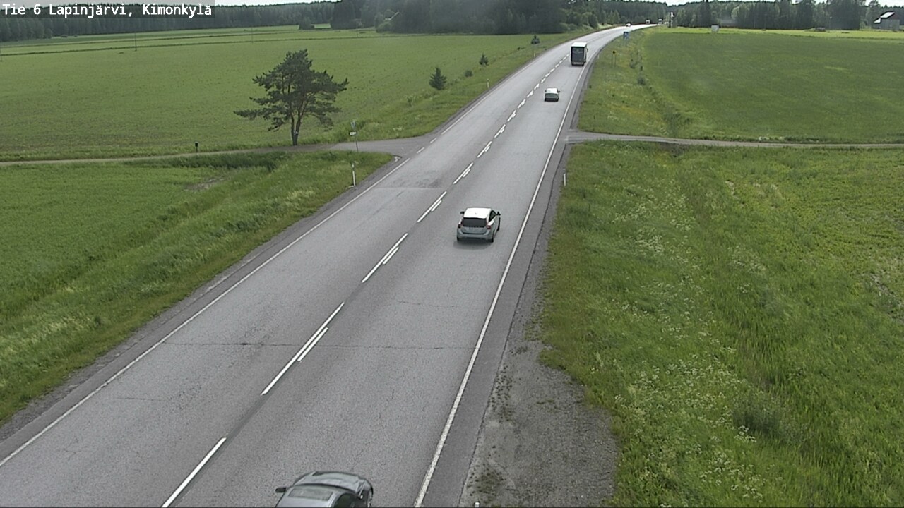 Weather Camera Image Väg 6 Lapinjärvi, Kimoböle, Lapinjärvi, Uusimaa