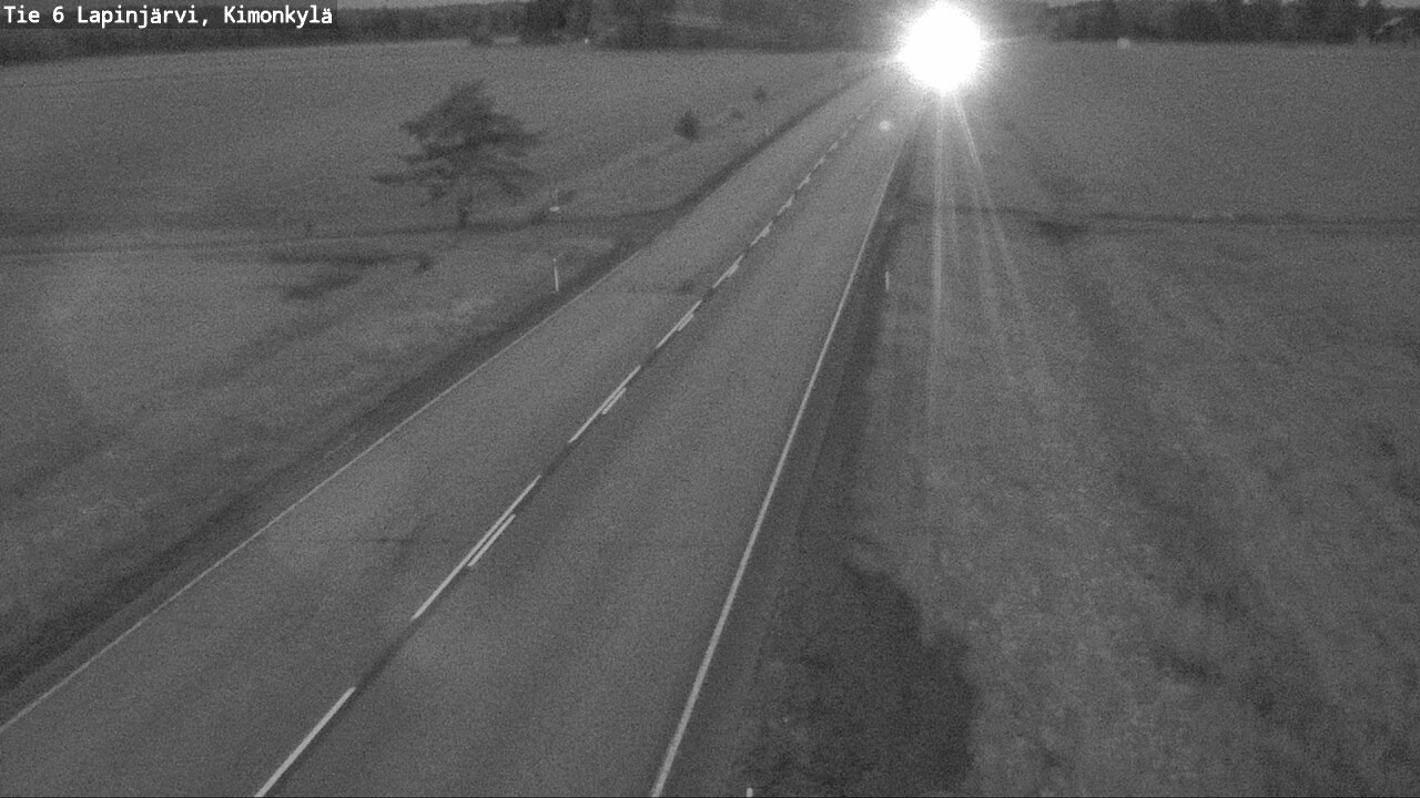 Weather Camera Image Väg 6 Lapinjärvi, Kimoböle, Lapinjärvi, Uusimaa