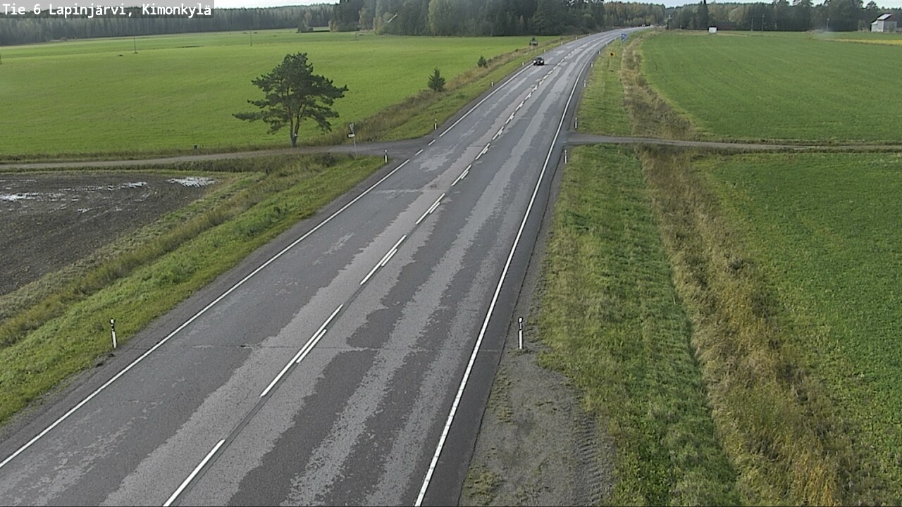 Weather Camera Image Road 6 Lapinjärvi, Kimonkylä, Lapinjärvi, Uusimaa