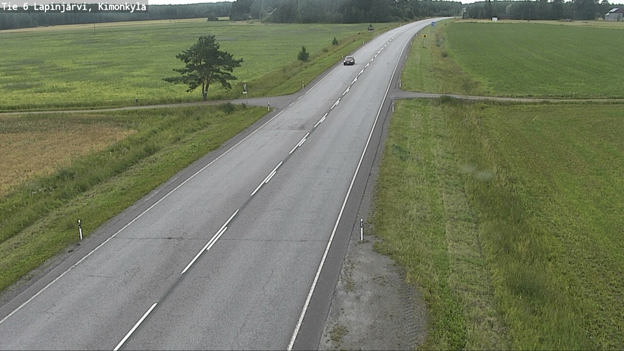 Weather Camera Image Road 6 Lapinjärvi, Kimonkylä, Lapinjärvi, Uusimaa