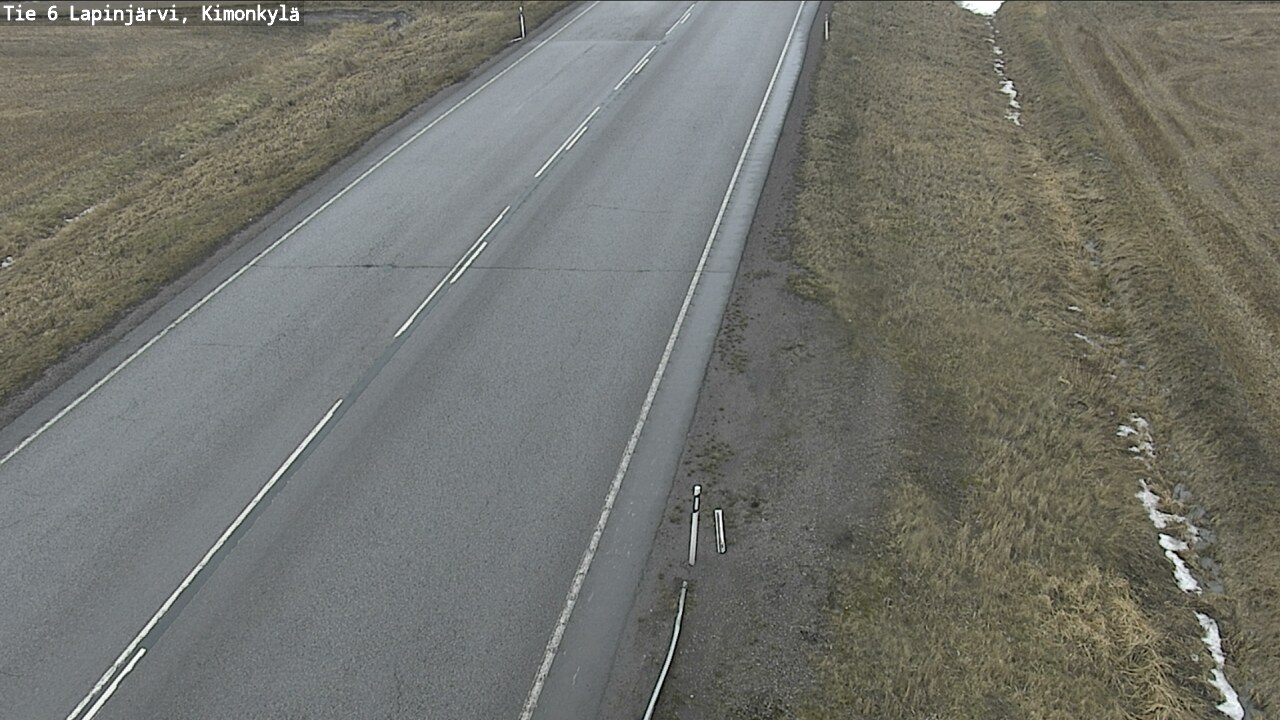 Weather Camera Image Road 6 Lapinjärvi, Kimonkylä, Lapinjärvi, Uusimaa