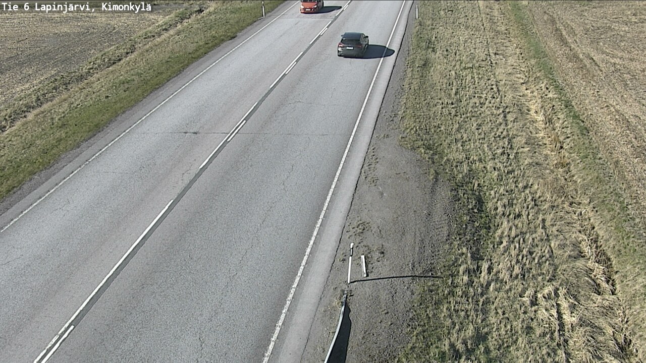 Weather Camera Image Road 6 Lapinjärvi, Kimonkylä, Lapinjärvi, Uusimaa