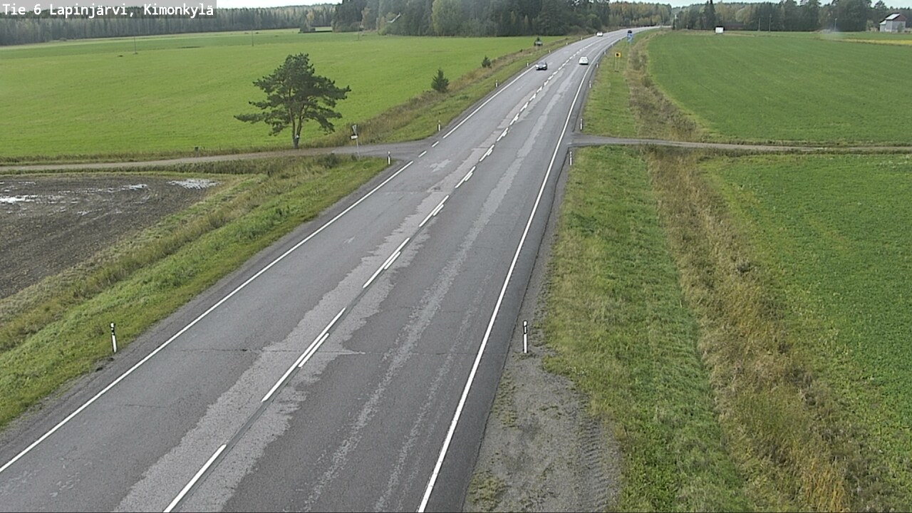 Weather Camera Image Road 6 Lapinjärvi, Kimonkylä, Lapinjärvi, Uusimaa