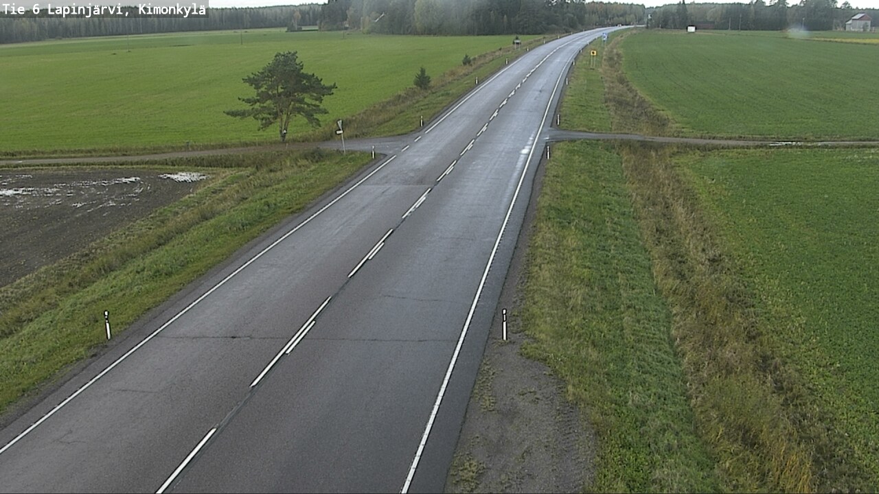 Weather Camera Image Road 6 Lapinjärvi, Kimonkylä, Lapinjärvi, Uusimaa