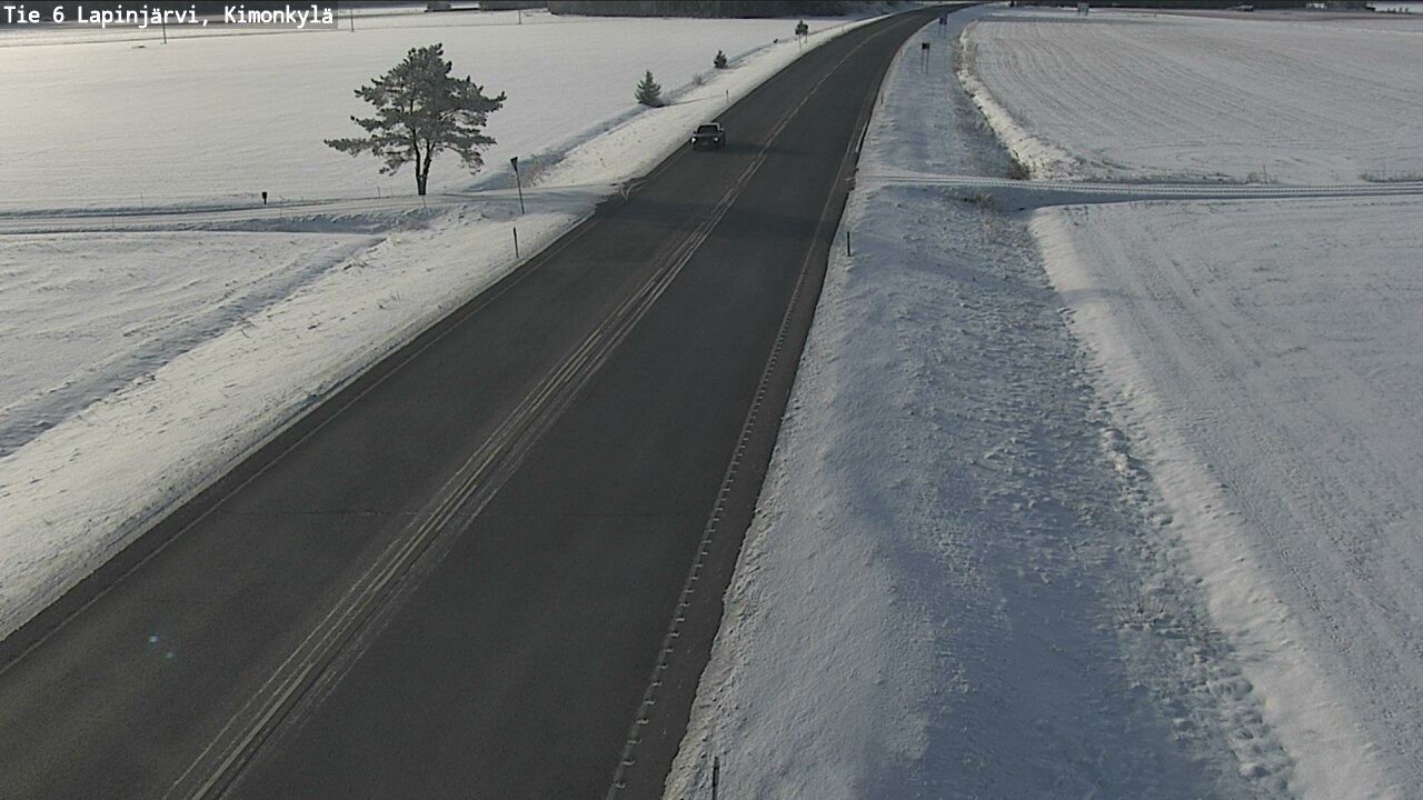 Weather Camera Image Road 6 Lapinjärvi, Kimonkylä, Lapinjärvi, Uusimaa