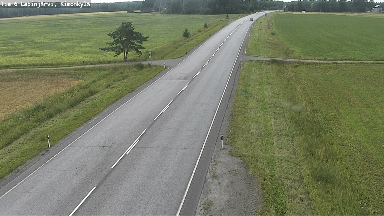 Weather Camera Image Road 6 Lapinjärvi, Kimonkylä, Lapinjärvi, Uusimaa