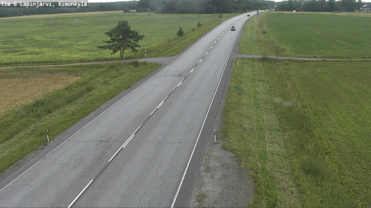 Weather Camera Image Road 6 Lapinjärvi, Kimonkylä, Lapinjärvi, Uusimaa