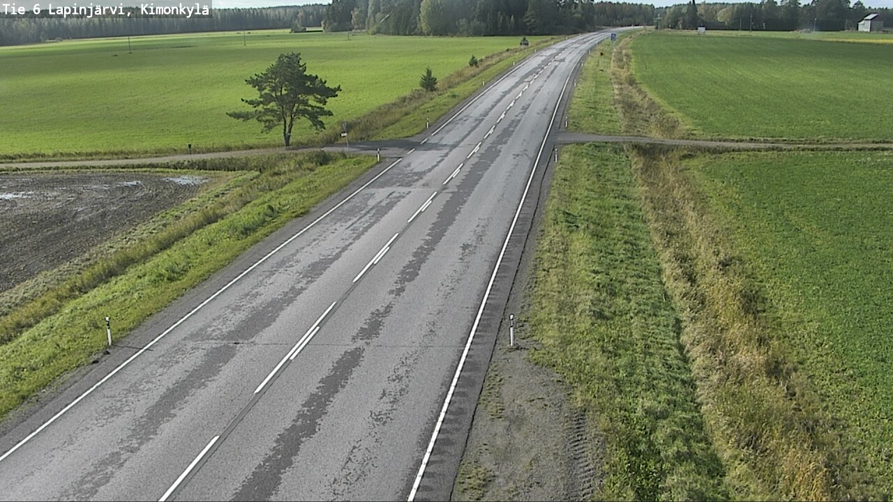 Weather Camera Image Road 6 Lapinjärvi, Kimonkylä, Lapinjärvi, Uusimaa