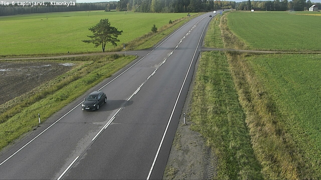Weather Camera Image Road 6 Lapinjärvi, Kimonkylä, Lapinjärvi, Uusimaa