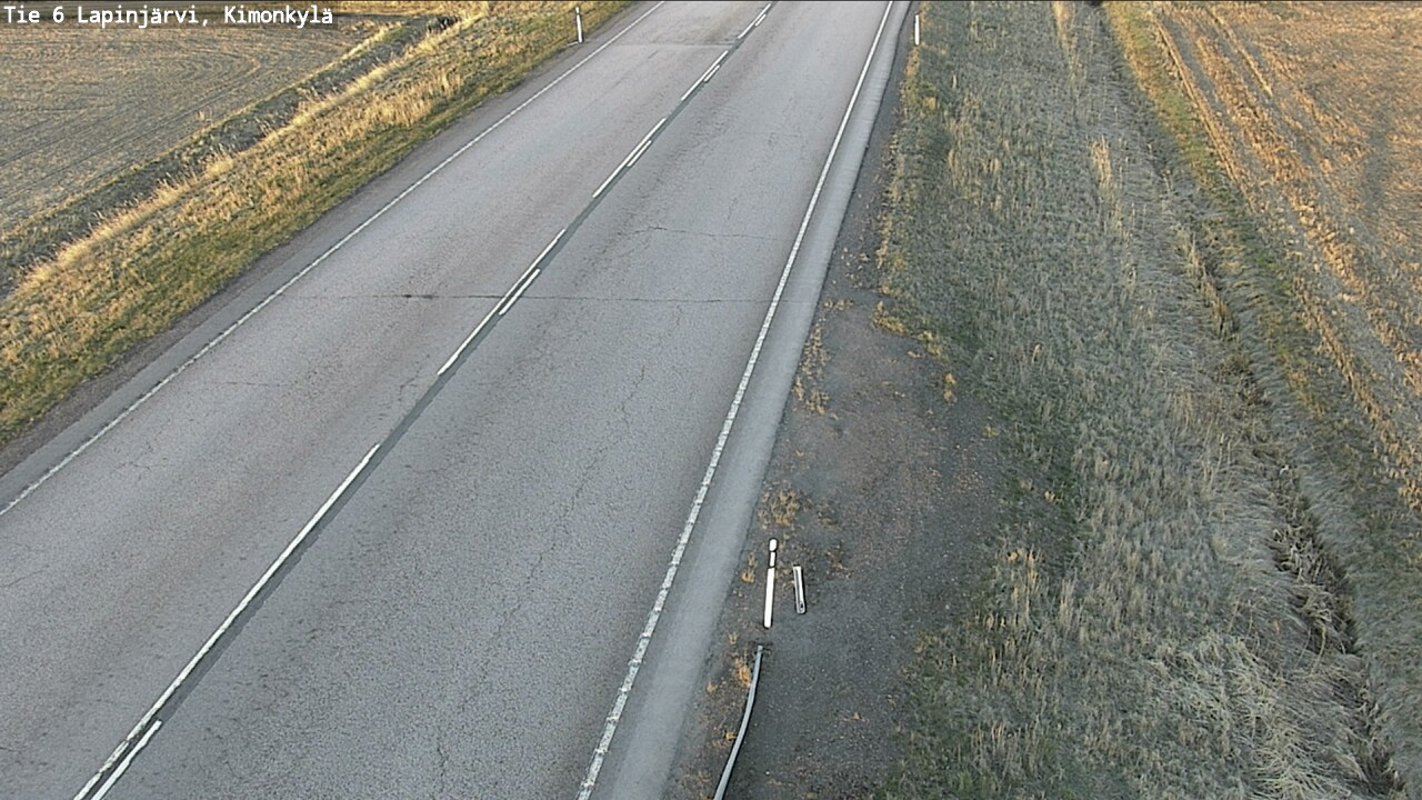 Weather Camera Image Road 6 Lapinjärvi, Kimonkylä, Lapinjärvi, Uusimaa