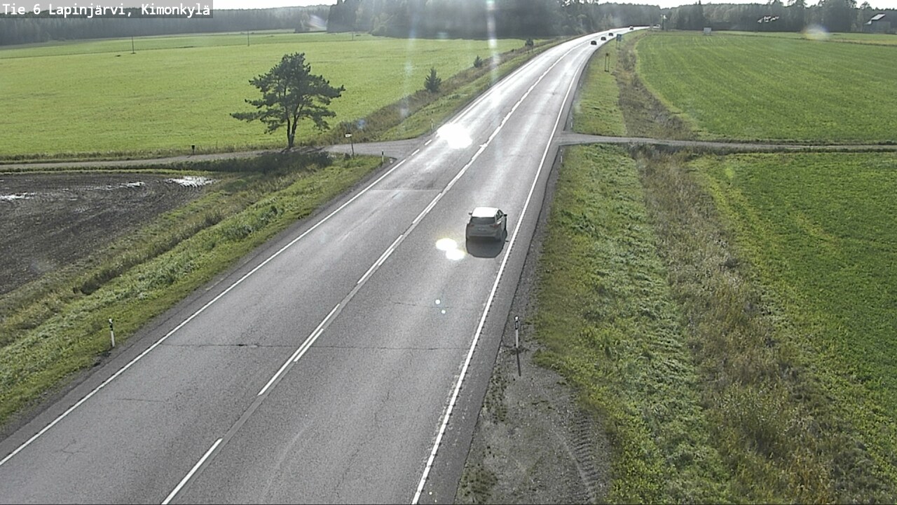 Weather Camera Image Väg 6 Lapinjärvi, Kimoböle, Lapinjärvi, Uusimaa