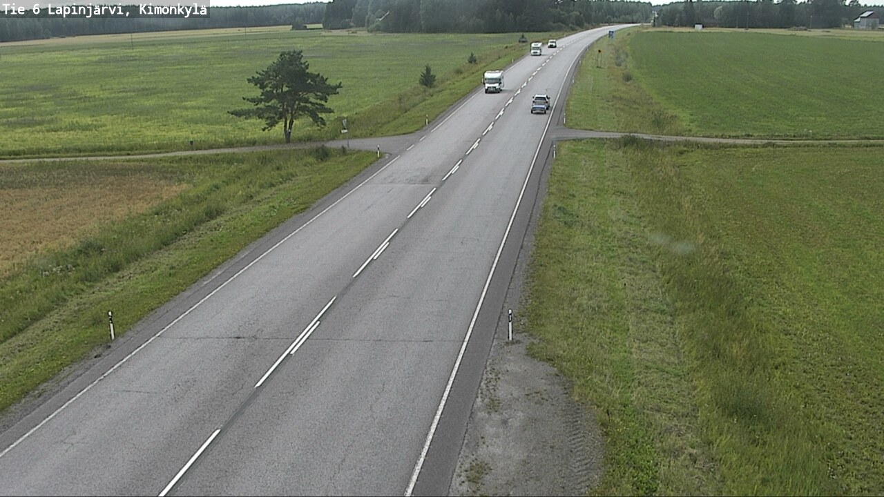 Weather Camera Image Road 6 Lapinjärvi, Kimonkylä, Lapinjärvi, Uusimaa