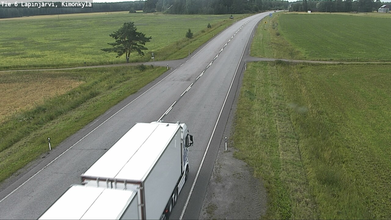 Weather Camera Image Väg 6 Lapinjärvi, Kimoböle, Lapinjärvi, Uusimaa