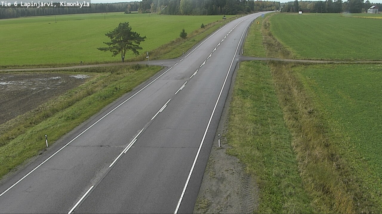 Weather Camera Image Road 6 Lapinjärvi, Kimonkylä, Lapinjärvi, Uusimaa