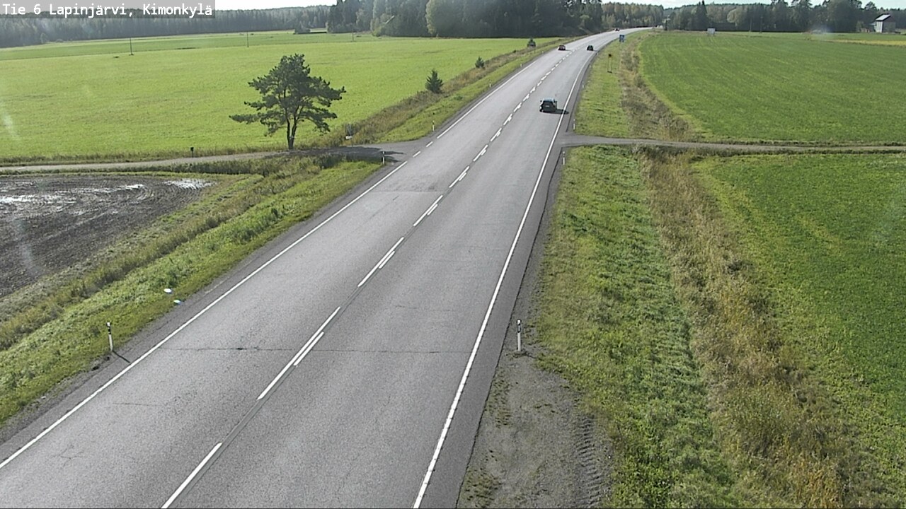 Weather Camera Image Road 6 Lapinjärvi, Kimonkylä, Lapinjärvi, Uusimaa