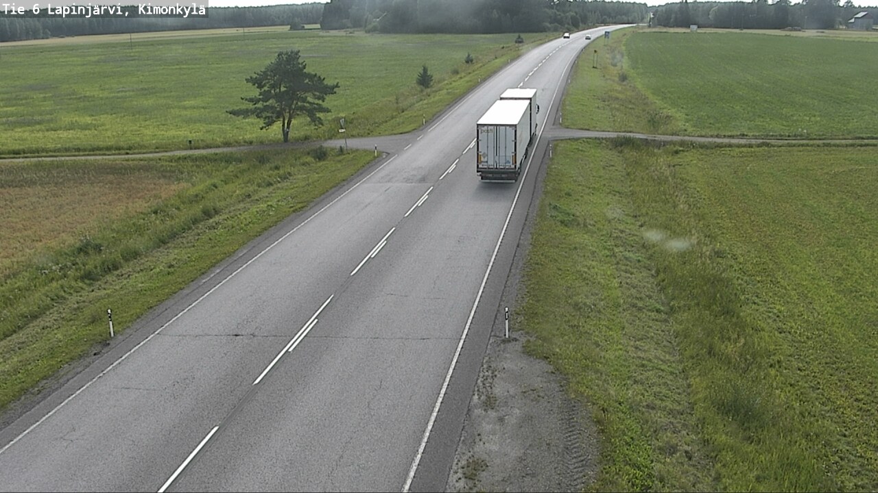 Weather Camera Image Väg 6 Lapinjärvi, Kimoböle, Lapinjärvi, Uusimaa