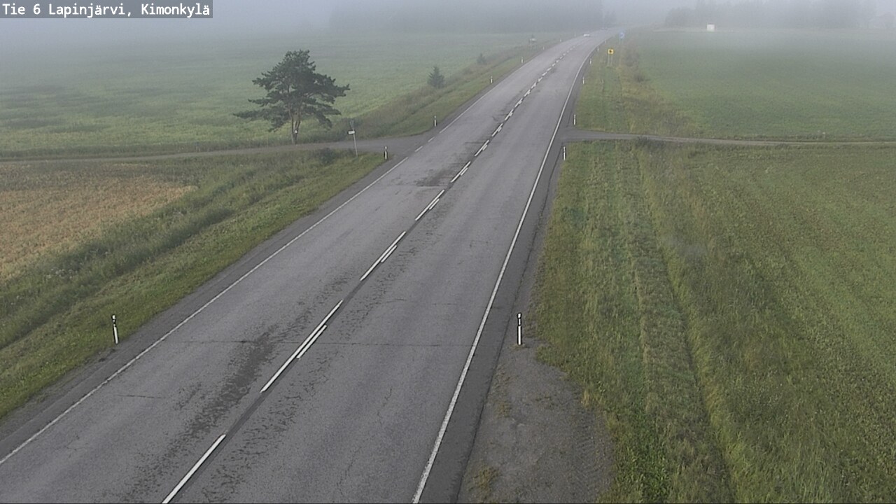Weather Camera Image Väg 6 Lapinjärvi, Kimoböle, Lapinjärvi, Uusimaa