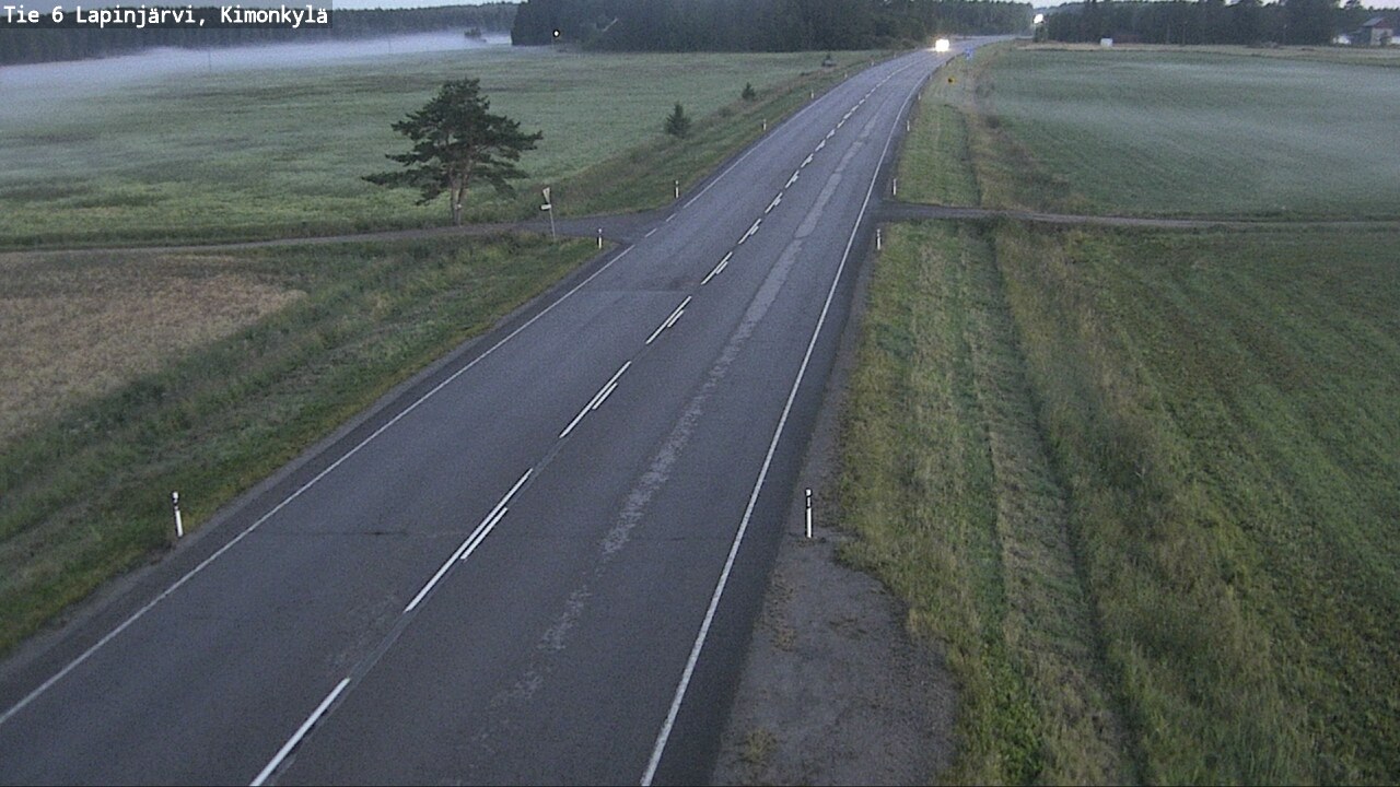 Weather Camera Image Väg 6 Lapinjärvi, Kimoböle, Lapinjärvi, Uusimaa