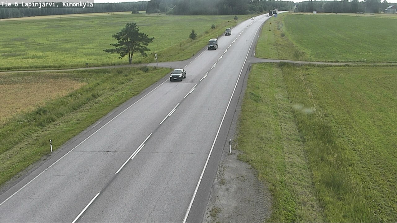 Weather Camera Image Väg 6 Lapinjärvi, Kimoböle, Lapinjärvi, Uusimaa