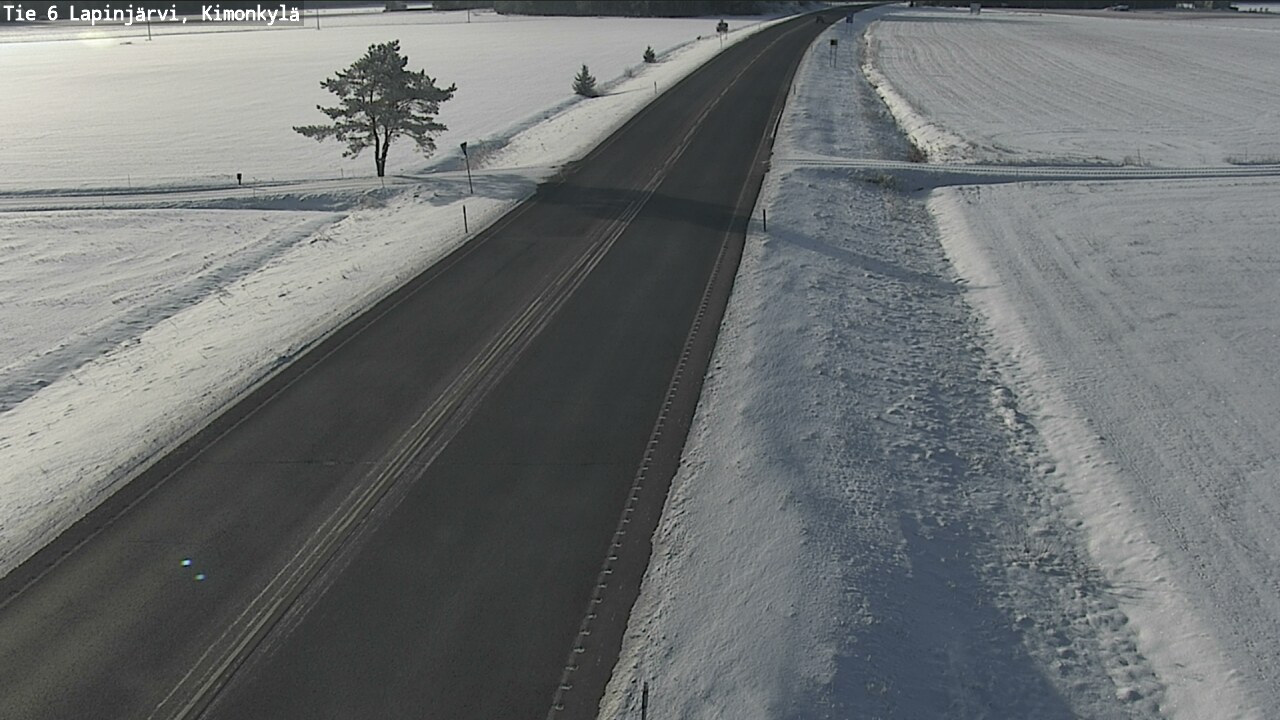 Weather Camera Image Road 6 Lapinjärvi, Kimonkylä, Lapinjärvi, Uusimaa