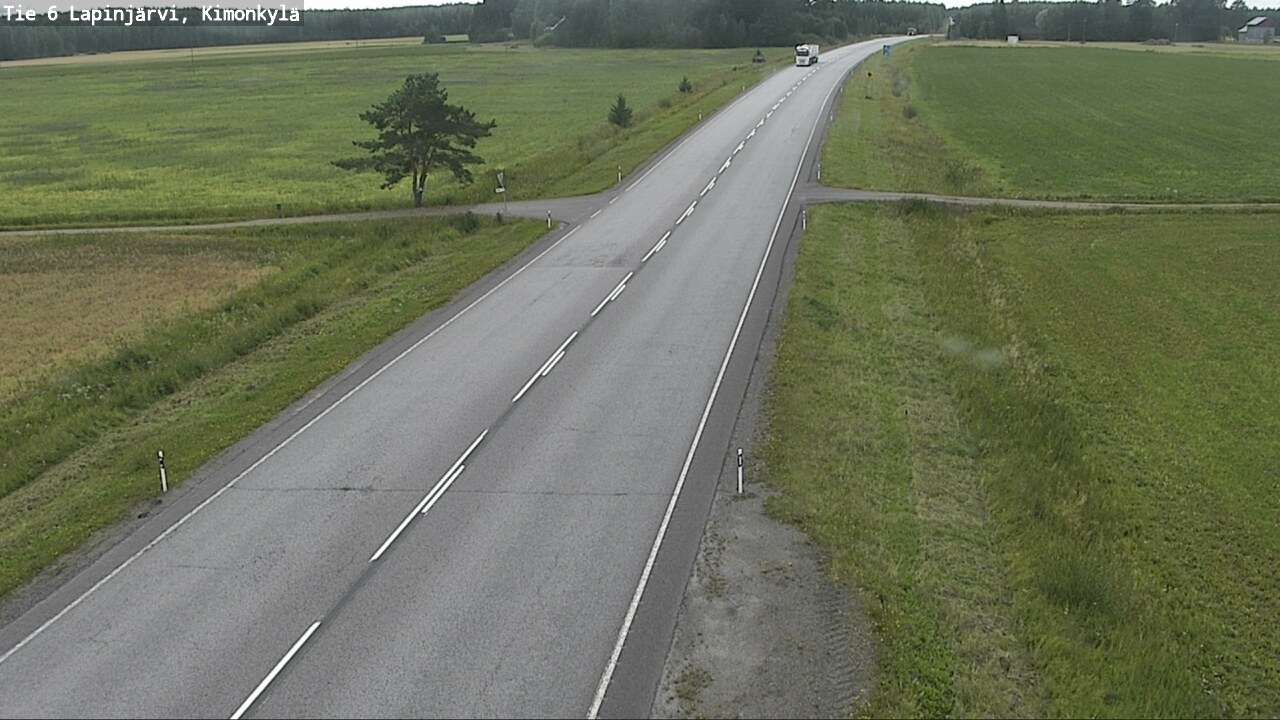 Weather Camera Image Väg 6 Lapinjärvi, Kimoböle, Lapinjärvi, Uusimaa