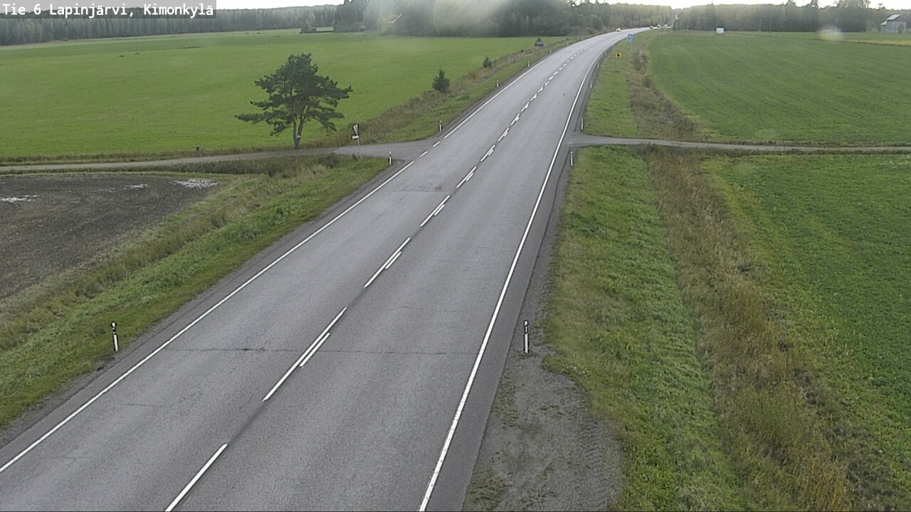 Weather Camera Image Väg 6 Lapinjärvi, Kimoböle, Lapinjärvi, Uusimaa