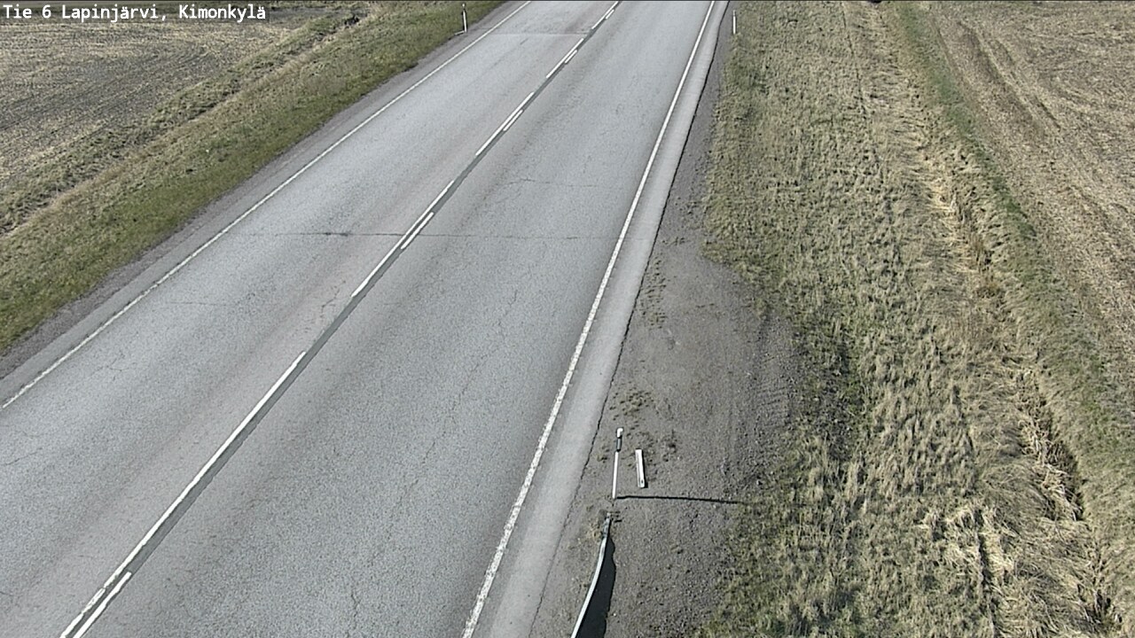 Weather Camera Image Väg 6 Lapinjärvi, Kimoböle, Lapinjärvi, Uusimaa